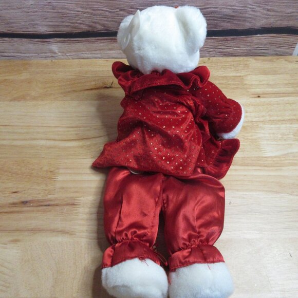 17" Whimsical Sitting Decorative Christmas Bear - Picture 6 of 6